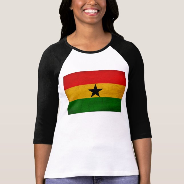 T-shirt Drapeau du Ghana (Devant)