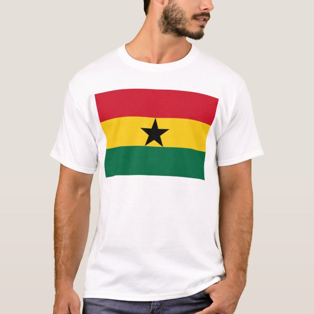 T-shirt Drapeau du Ghana (Devant)