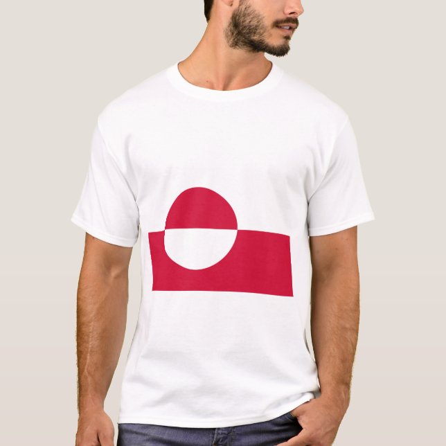 T-shirt Drapeau du Groenland (Devant)