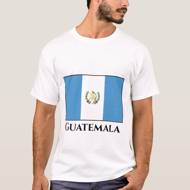 T-shirt Drapeau du Guatemala (Devant)