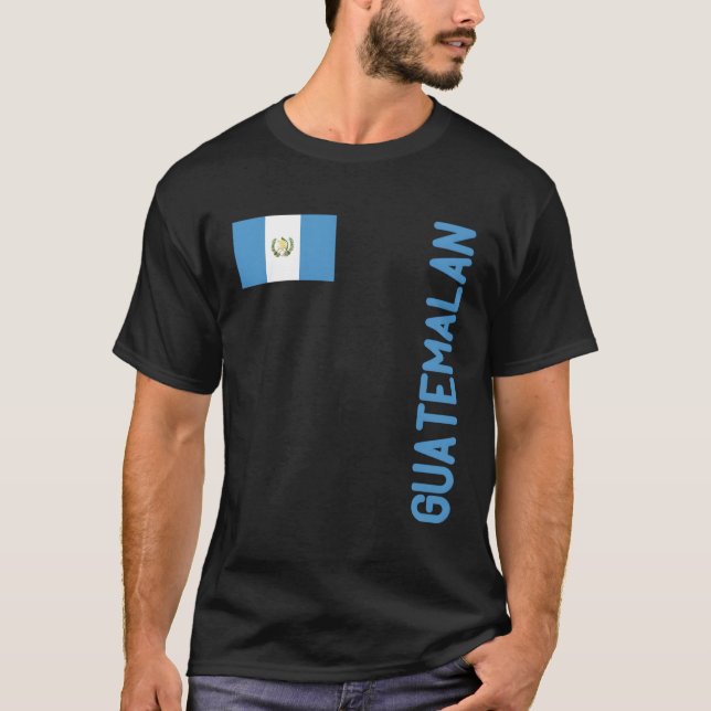 T-shirt Drapeau Du Guatemala Et Racines Du Guatemala (Devant)