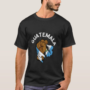 T-shirt Drapeau du Guatemala Racines guatémaltèques Poing