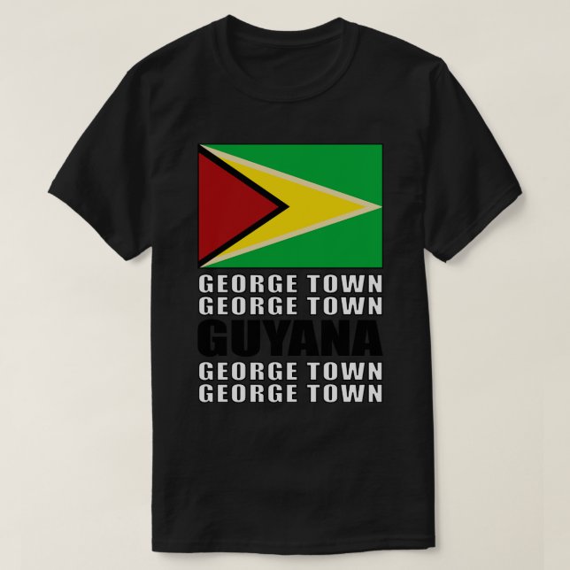 T-shirt Drapeau du Guyana (Design devant)