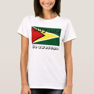 T-shirt Drapeau du Guyana