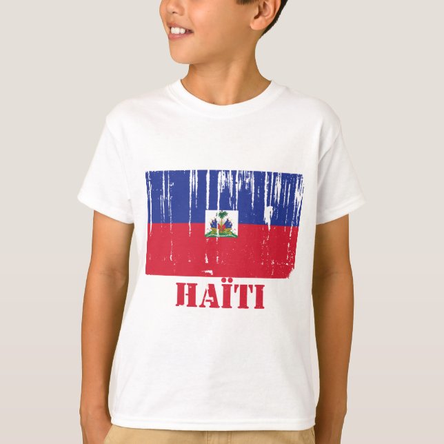 T-shirt Drapeau du Haïti (Devant)