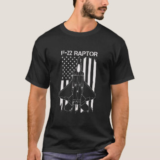 T-shirt Drapeau du Jet F-22 Raptor