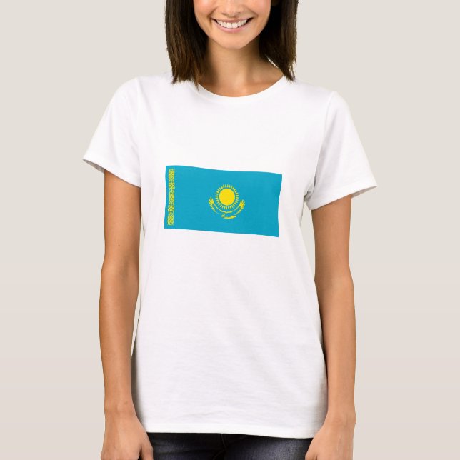 T-shirt Drapeau du Kazakhstan (Devant)