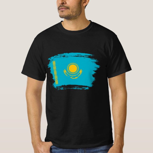 T-shirt drapeau du Kazakhstan (Devant)