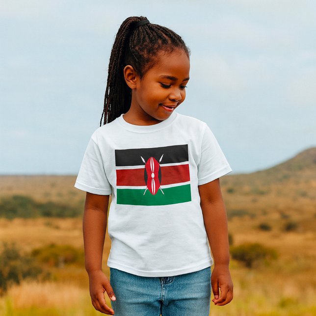 T-shirt Drapeau du Kenya (Créateur téléchargé)
