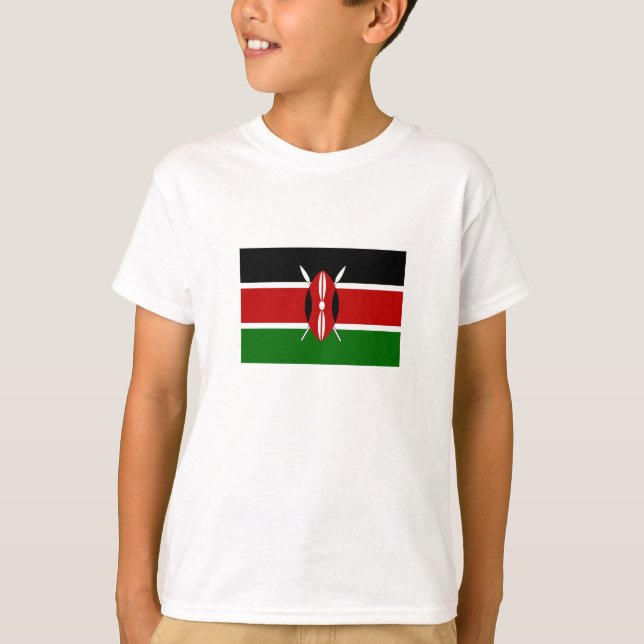 T-shirt Drapeau du Kenya (Devant)