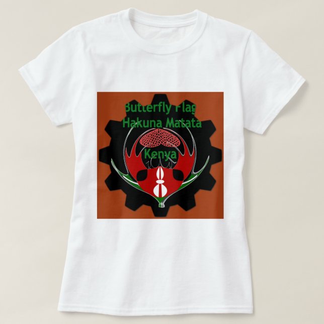 T-shirt Drapeau du Kenya - Hakuna Matata Patriotic (Design devant)