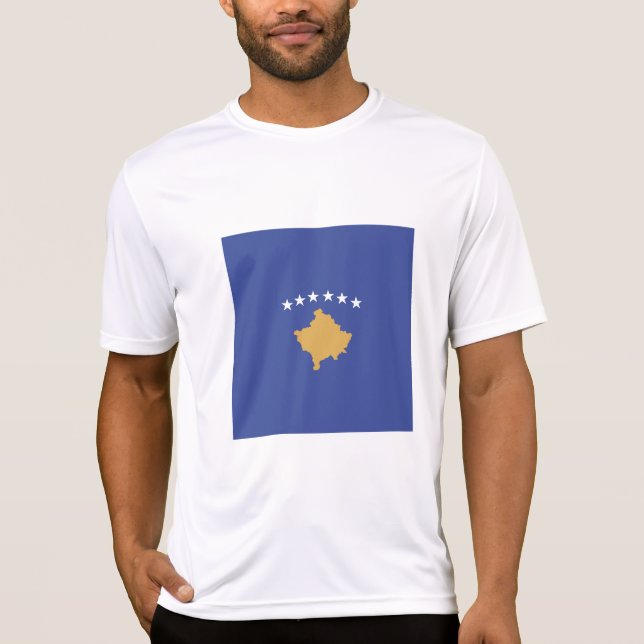 T-shirt drapeau du Kosovo (Devant)