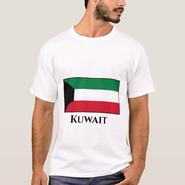 T-shirt Drapeau du Koweït (Devant)
