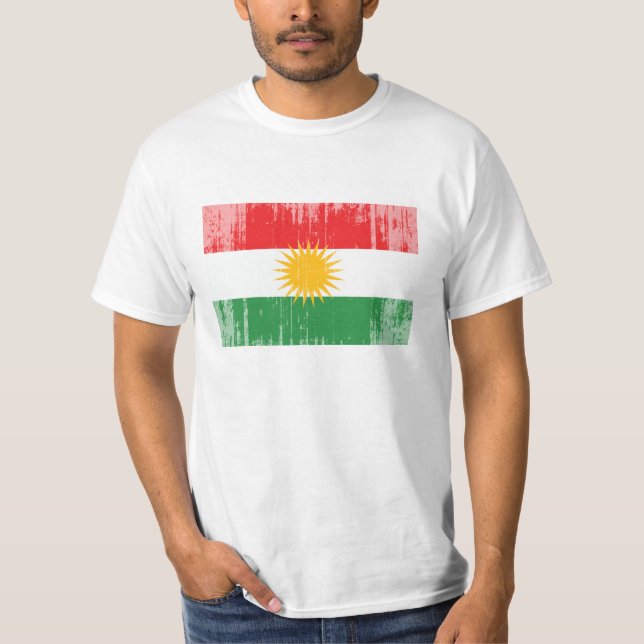 T-shirt Drapeau du Kurdistan (Devant)