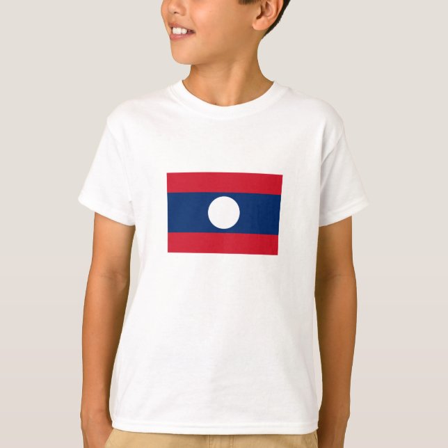T-shirt Drapeau du Laos (Devant)