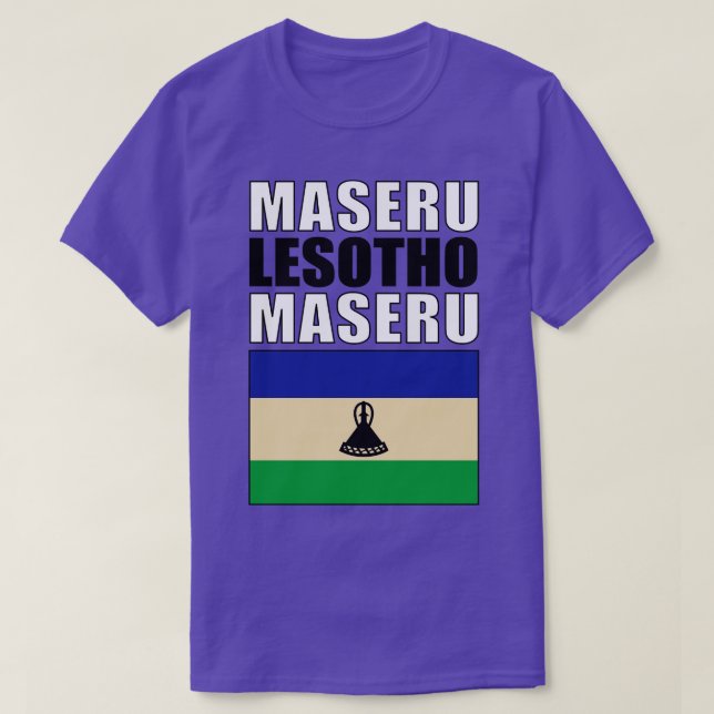 T-shirt Drapeau du Lesotho (Design devant)