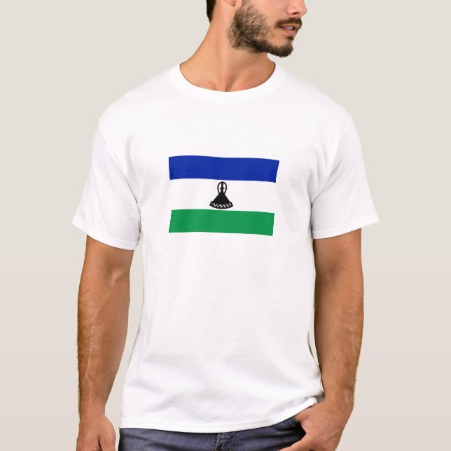 T-shirt Drapeau du Lesotho (Devant)