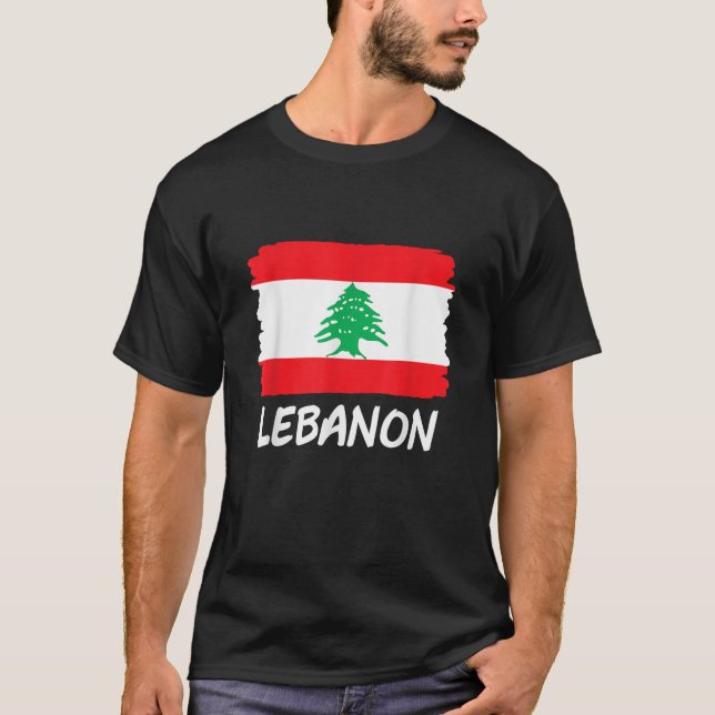 T-shirt Drapeau du Liban (Devant)