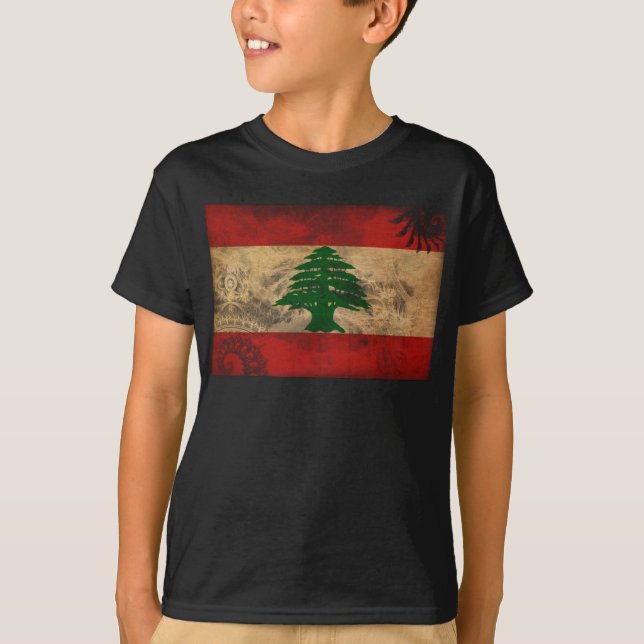 T-shirt Drapeau du Liban (Devant)
