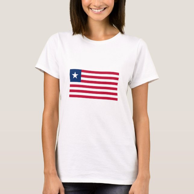 T-shirt Drapeau du Libéria (Devant)