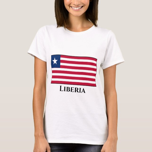 T-shirt Drapeau du Libéria (Devant)