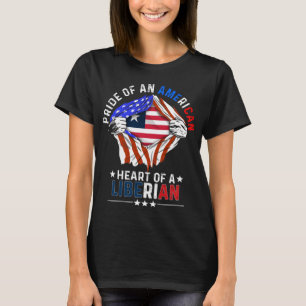 T-shirt Drapeau du Libéria Pays étranger d'Amérique