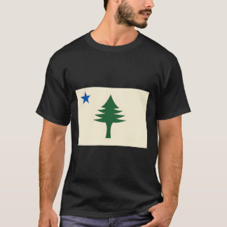 T-shirt Drapeau du Maine 1901 Drapeau de l'État du Maine E