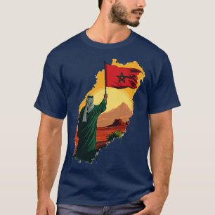 T-shirt drapeau du maroc les gens aiment