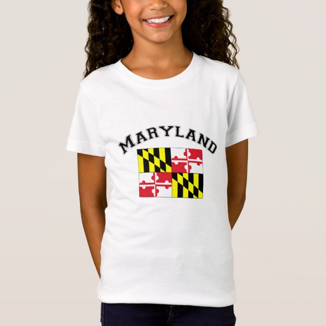 T-Shirt Drapeau du Maryland (Devant)