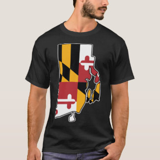 T-shirt Drapeau du Maryland Rhode Island XXL