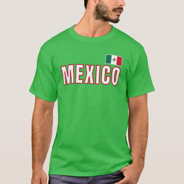 T-shirt Drapeau du Mexique (Devant)