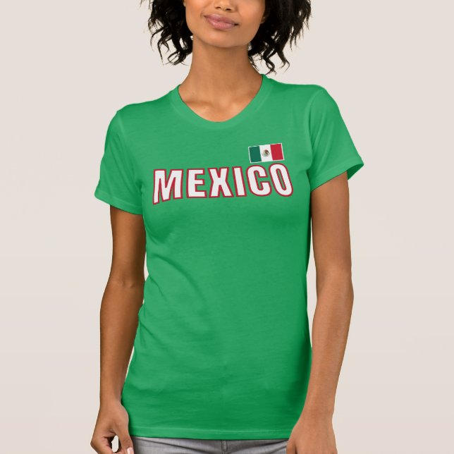 T-shirt Drapeau du Mexique (Devant)