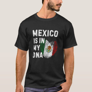 T-shirt Drapeau du Mexique ADN mexicain Maya Aztèque Inca 