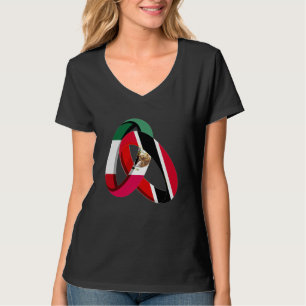 T-shirt Drapeau du Mexique Trinité-et-Tobago Bague de mari