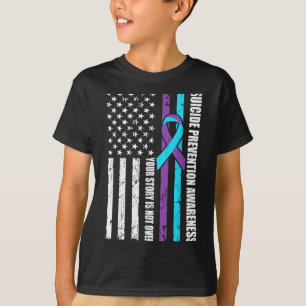 T-shirt Drapeau du Mois de sensibilisation à la prévention