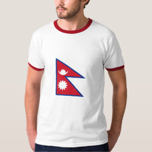 T-shirt drapeau du Népal