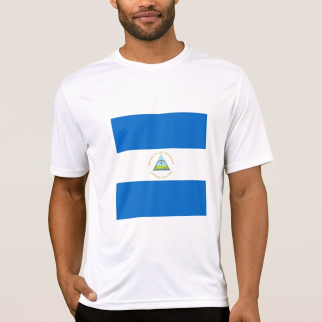 T-shirt Drapeau du Nicaragua (Devant)