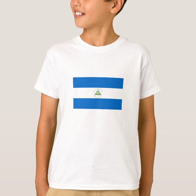 T-shirt Drapeau du Nicaragua (Devant)