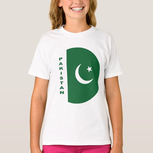 T-shirt Drapeau du Pakistan (Devant)