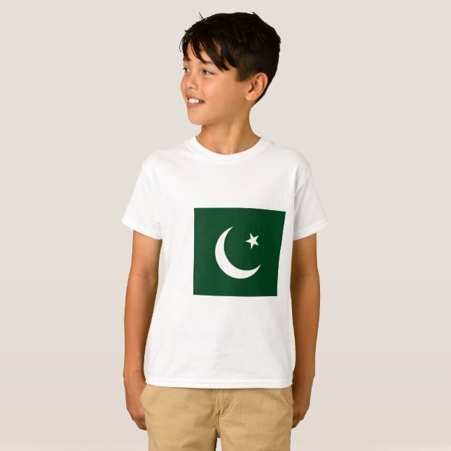 T-shirt Drapeau du Pakistan (Devant entier)