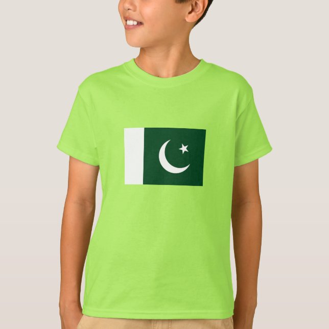 T-shirt Drapeau du Pakistan (Devant)