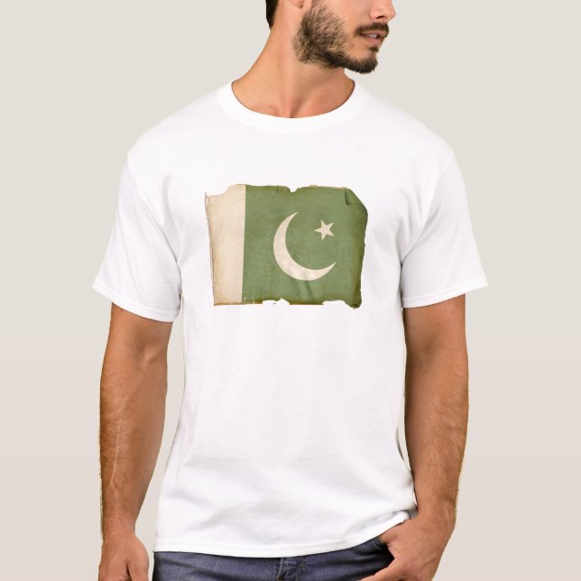 T-shirt Drapeau du Pakistan (Devant)