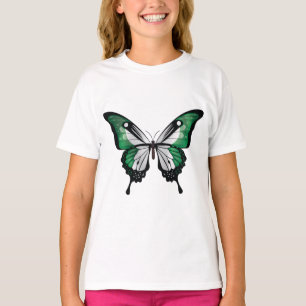 T-shirt Drapeau du papillon noir du Nigeria