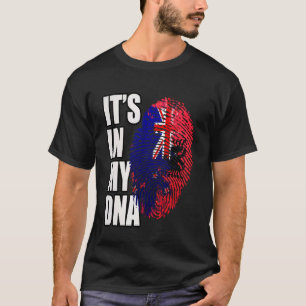 T-shirt Drapeau du patrimoine ADN mixte albanais et néo-zé