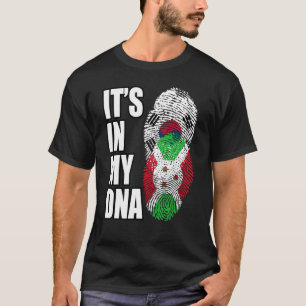 T-shirt Drapeau du patrimoine ADN mixte burundais et sud-c