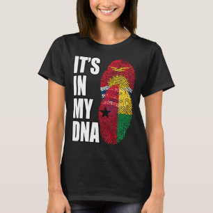 T-shirt Drapeau Du Patrimoine De L'ADN De La Guinée Bissau