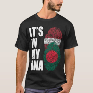 T-shirt Drapeau Du Patrimoine De L'ADN Du Bangladesh Et De