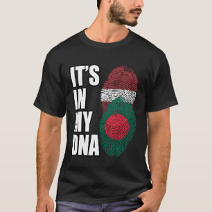 T-shirt Drapeau Du Patrimoine De L'ADN Du Bangladesh Et De