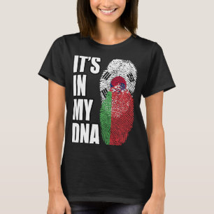 T-shirt Drapeau Du Patrimoine De L'ADN Mélangé Biélorusse 