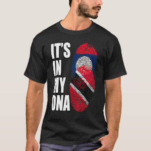 T-shirt Drapeau Du Patrimoine De L'Adn Mélange Laotien Et